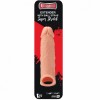 Prelungitor Penis Real Stuff Natural 17cm, Extender Silicon Moale, Texturat Realist