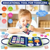 Cumpara ieftin Jucarie Busy Board Montessori - Panou Interactiv pentru Dezvoltarea Abilitatilor la Copii, Educativa, pentru Calatorie in Masina si Avion, Ideal pentr