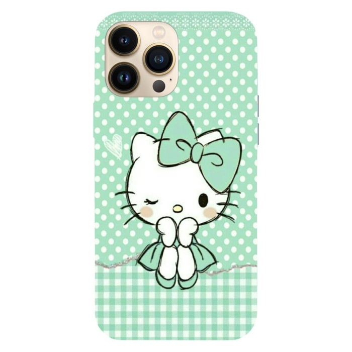 Husa compatibila cu Apple iPhone 11 Pro Max, Viceversa, model Green lady hello kitty , Silicon, TPU