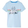 Tricou pentru copii, albastru deschis, 140, vidaXL