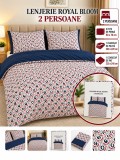 Lenjerie De Pat Royal Bloom 2 Pers, Microfibra, 220x240cm