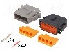 Conector auto, DTM, 2x 12 pini, DEUTSCH - S-DTM 06-12 SAB-0201 foto