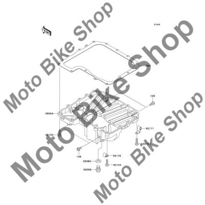 MBS Garnitura baie ulei Kawasaki Z750R ABS 2012, #11061, Cod Produs: 110611167KA foto