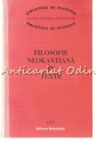 Filosofie Neokantiana In Texte de Octavian Nistor - Carte Brosata, Romana, An 1993, 298 pagini