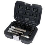 YATO Kit demontare etrier de frana, 1/2&amp;quot;(12.5 mm), 3/8&amp;quot;(10 mm), 11 piese