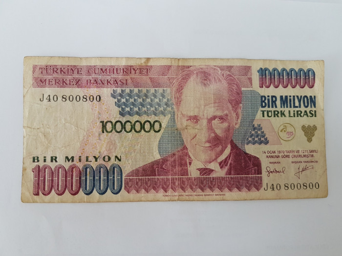 Turcia 1 000 000 Lire 1970
