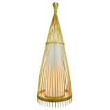 Lampa podea din rattan soclu e27 150cm, Oem