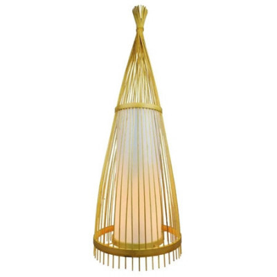 Lampa podea din rattan soclu e27 150cm foto