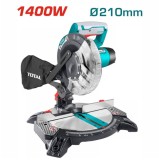 Fierastrau circular stationar Total TSA42142101, 1400W, 210mm