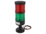 Coloană de Semnalizare LED Roşie/Verde 230VAC