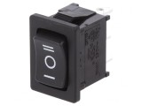 Comutator Basculant Negru 3 Pini ON-OFF-ON 10A/250V