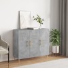 Dulap, gri beton, 90x34x80 cm, lemn compozit