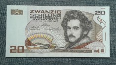 20 Schilling 1986 Austria UNC / seria 571015 foto