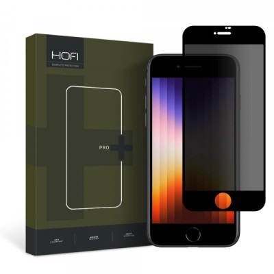 Folie de protectie Ecran Privacy HOFI PRO+ pentru Apple iPhone SE (2020) / 8 / 7, Sticla securizata, Full Glue foto