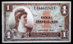 49 USA SUA MILITARY PAYMENT CERTIFICATE 1 DOLLAR 1954 SERIES 521 SR. 241E