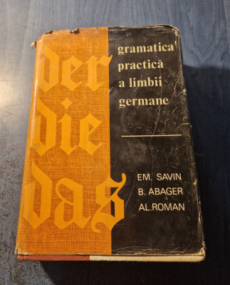 Gramatica practica a limbii germane Emilia Savin Abager Roman foto