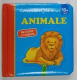 CARTEA MEA CU PUZZLE - URI , ANIMALELE de DEMINA BUSCH ilustratii de ANNETTE VON DER BEY * CONTINE 4 FIGURINE CA PIESE DE PUZZLE