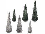 Cumpara ieftin Set 6 brazi Craciun sticla 8.5x25.5 cm, 8x21 cm, 5.5x15 cm