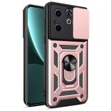 Husa pentru infinix hot 40i / smart 8, slide si snap, camshield, rose gold