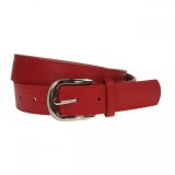 Curea dama, casual-eleganta, din piele ecologica, latime 3 cm, rosu - CRD002R, CK LEATHER