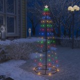 Cumpara ieftin Decorațiune brad Crăciun conic 100 LED-uri colorate 70x180 cm