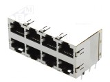 Conector RJ45 Cat5e 2x4 Poziții Ecranat, TE Connectivity