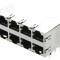 Conector RJ45 Cat5e 2x4 Poziții Ecranat
