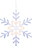 Decoratiune luminoasa Craciun fulg de nea 72 LED alb IP44 57 cm
