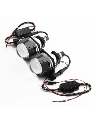 Set Lupe Bi Led Auto 3&quot; putere 43W luminozitate 9.000 Lumeni 5500k 12V P1-Universal ZPAN ( Tip Panamera)