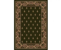 Covor Model Bisericesc Lotos 15033-310, Marime 80 x 150 cm, Verde, Inaltime Fir 8 mm, Antialergic, Polipropilena, Manastire, Biserica, Altar, Naos, Pr