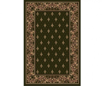 Covor Model Bisericesc Lotos 15033-310, Marime 80 x 150 cm, Verde, Inaltime Fir 8 mm, Antialergic, Polipropilena, Manastire, Biserica, Altar, Naos, Pr foto