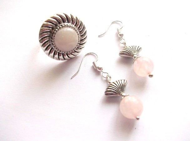 Set cu cuart roz 48334
