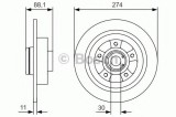 Disc frana RENAULT SCENIC III (JZ0/1) (2009 - 2016) BOSCH 0 986 479 009