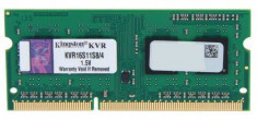 Memorie laptop Kingston 4GB DDR3 1600MHz CL11 foto