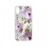 Husa iPhone XS / X Lemontti Silicon Art Flowers