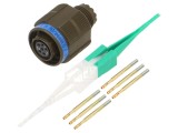 Conector Militar Amphenol D38999/26WA35SN, 6 Pini, Carcasa Dimensiune 9, Culoare Oliv, Standard MIL-DTL-38999 Series III