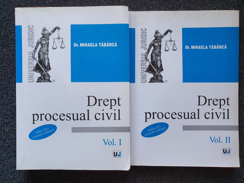 DREPT PROCESUAL CIVIL - Mihaela Tabarca (2 volume) | Okazii.ro