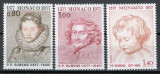Monaco 1977 Mi 1270/72 MNH - 400 de ani de la nașterea lui Peter Paul Rubens, Nestampilat