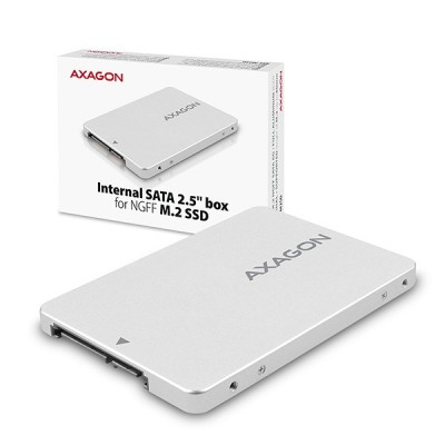 Rack HDD AXAGON RSS-M2SD SATA M.2 BOX 2.5 foto