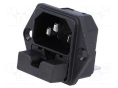 Conector alimentare AC SCHURTER soclu tata 10A 250VAC IEC 60320 6220 foto