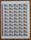 Cumpara ieftin ✅ RO 1966 LP 638 " Manastirea Putna - 500 de ani de la zidire ",serie in coala completa de 50 , MNH (o mica punte margine desprinsa )