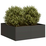 vidaXL Jardinieră Negru 80x80x30 cm Oțel 860801