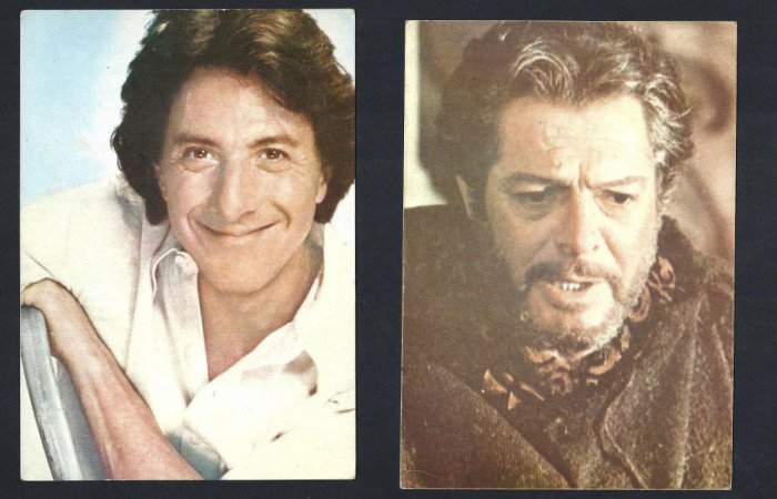 Carti postale vedete straine : Dustin Hoffman, Marcello Mastroiani