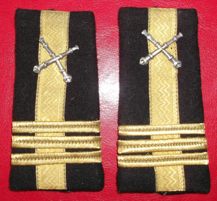 Pereche de grade militare de colonel de artilerie **