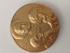 Medalie bronz aurit, 450 de ani de atestare documentara Campina 1503-1993 . Diametru 60 mm