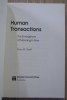 Human Transactions - Gary Stahl, Temple University Press, Filosofie, Engleza, 1995, ISBN 156639287X