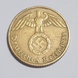 Moneda Germania Nazista 5 Reichspfennig 1938 D M&uuml;nchen - Colectie Numismatica