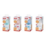 Biberon cu tetina silicon M, 0-6luni, diverse modele, 1 bucata, 150ml, Nuk