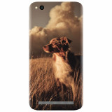 Husa silicon pentru Xiaomi Redmi 5A, Alone Dog Animal In Grass
