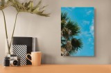 Tablou Canvas pe tema cerului tropical albastru, 26 x 39 cm, CMCLASS